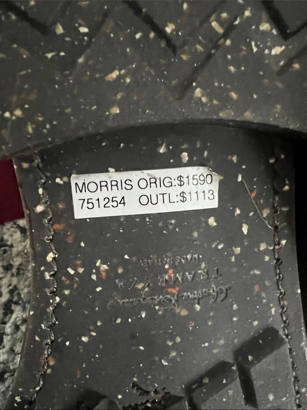 Salvatore Ferragamo Dark Brown Leather Oxfords with Red Trim